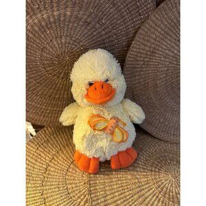Animal Adventure White Duck Chick Plush Butterfly DragonFly